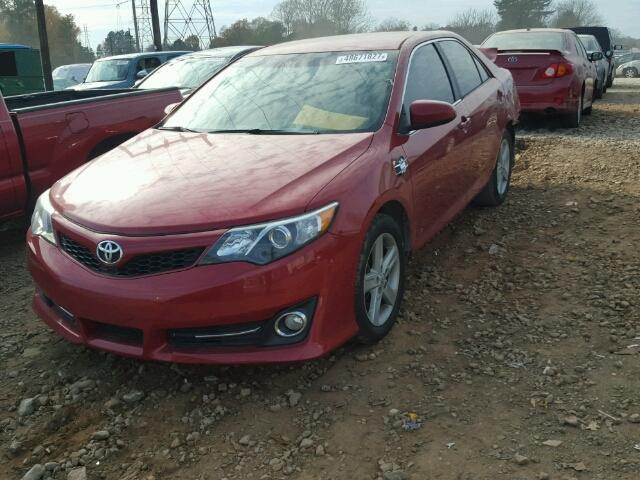 4T1BF1FK7CU636008 - 2012 TOYOTA CAMRY BASE RED photo 2