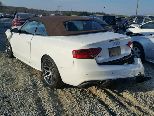 WAUVGAFH3DN005879 - 2013 AUDI S5 PRESTIG WHITE photo 3