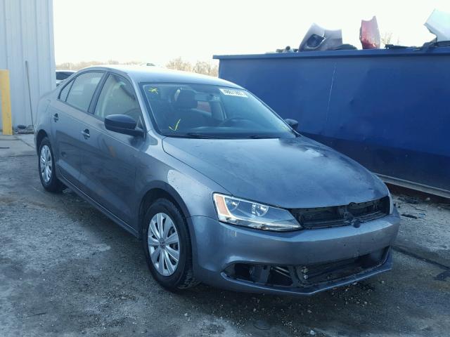 3VW2K7AJ5DM210306 - 2013 VOLKSWAGEN JETTA BASE GRAY photo 1
