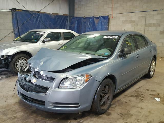 1G1ZG57B39F122877 - 2009 CHEVROLET MALIBU LS ლურჯი ფოტო 2