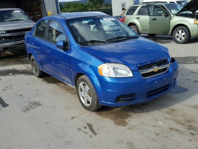 KL1TD56E69B302242 - 2009 CHEVROLET AVEO LS BLUE photo 1