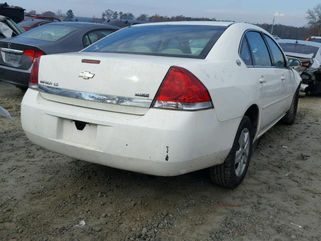 2G1WB55K079402735 - 2007 CHEVROLET IMPALA LS WHITE photo 4