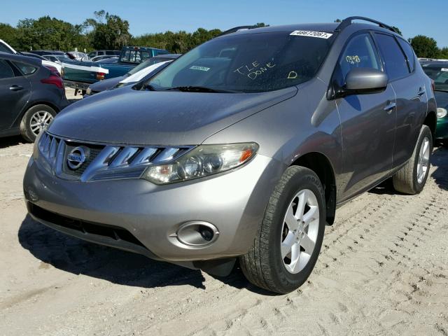 JN8AZ18U29W014021 - 2009 NISSAN MURANO S GRAY photo 2