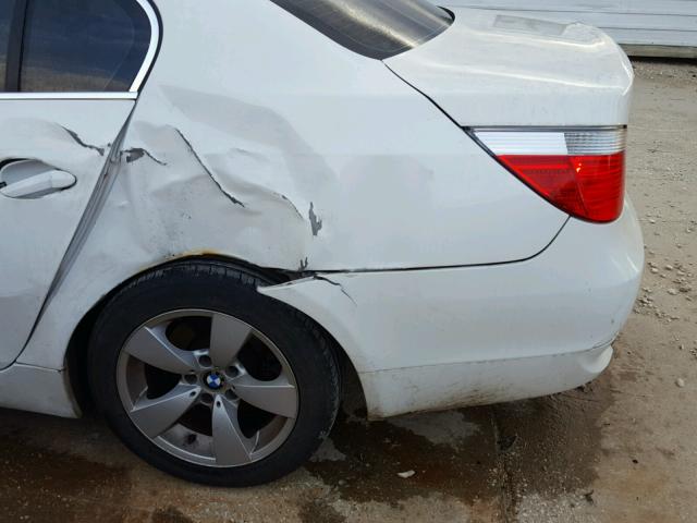 WBANA53535B858269 - 2005 BMW 525 I WHITE photo 9