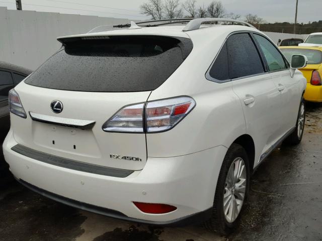 JTJZB1BA9B2005411 - 2011 LEXUS RX 450 WHITE photo 4