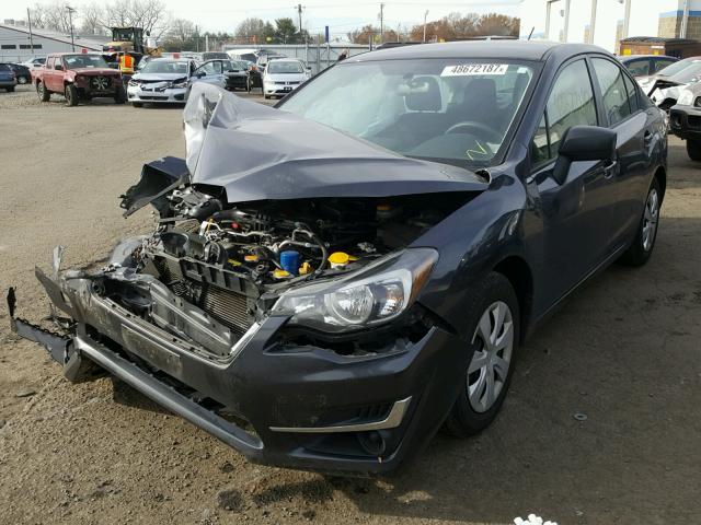 JF1GJAA66FH008561 - 2015 SUBARU IMPREZA BA GRAY photo 2