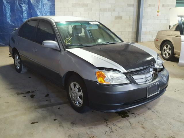 JHMES16201S010529 - 2001 HONDA CIVIC DX GRAY photo 1
