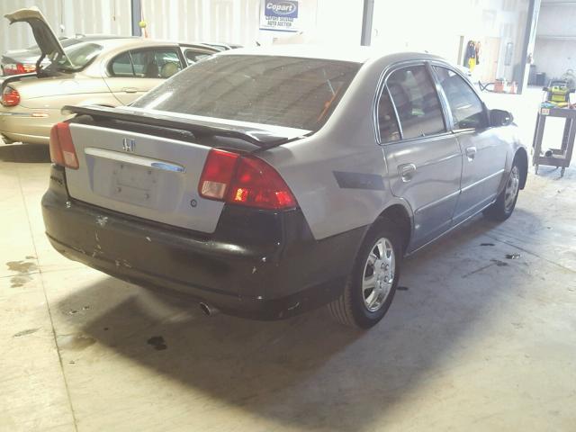 JHMES16201S010529 - 2001 HONDA CIVIC DX GRAY photo 4