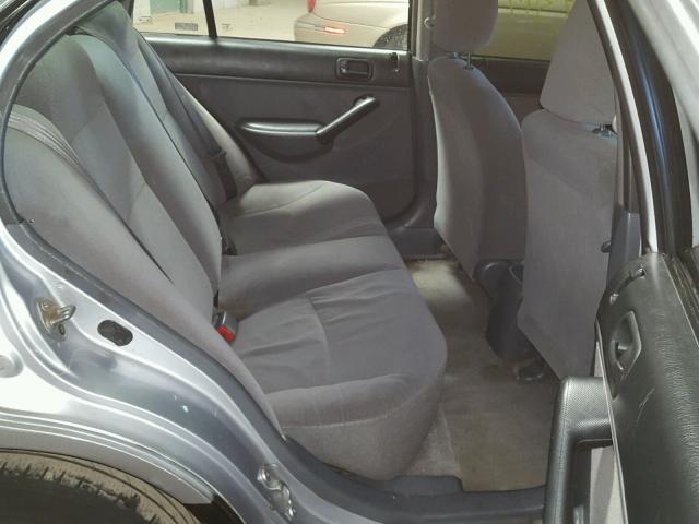 JHMES16201S010529 - 2001 HONDA CIVIC DX GRAY photo 6