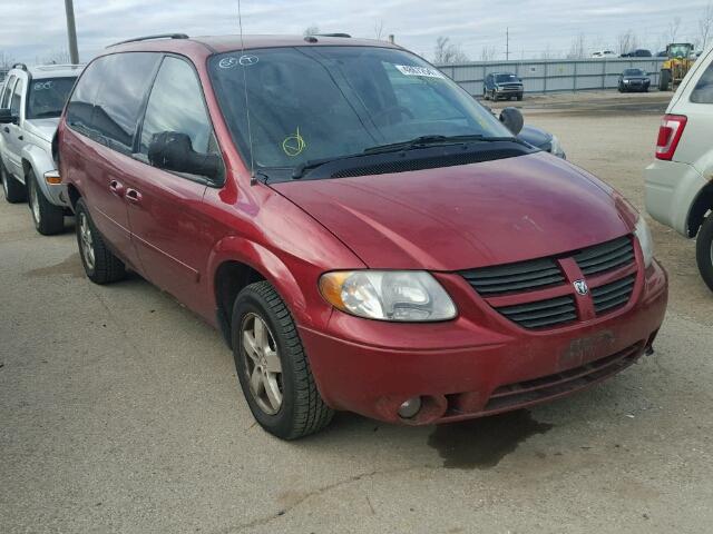 2D4GP44L77R345454 - 2007 DODGE GRAND CARA RED photo 1