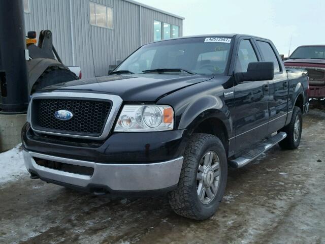 1FTRW14W86FA76775 - 2006 FORD F150 SUPER BLACK photo 2