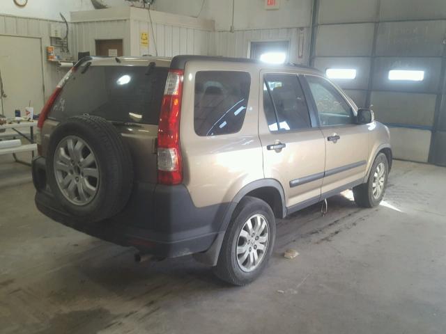 JHLRD78856C056380 - 2006 HONDA CR-V EX GOLD photo 4