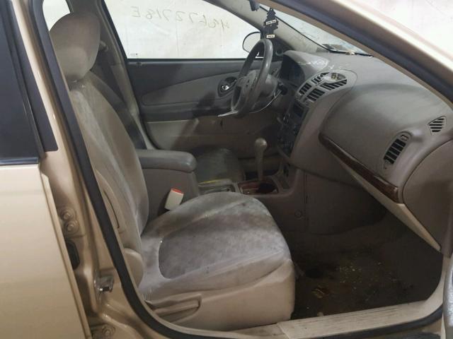 1G1ZT54835F293112 - 2005 CHEVROLET MALIBU LS ოქროსფერი ფოტო 5