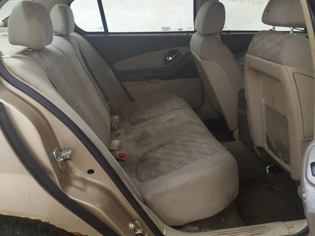 1G1ZT54835F293112 - 2005 CHEVROLET MALIBU LS ოქროსფერი ფოტო 6