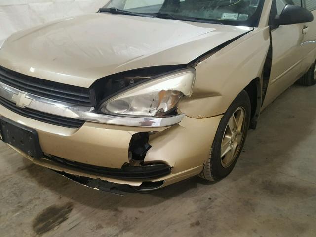1G1ZT54835F293112 - 2005 CHEVROLET MALIBU LS ოქროსფერი ფოტო 9