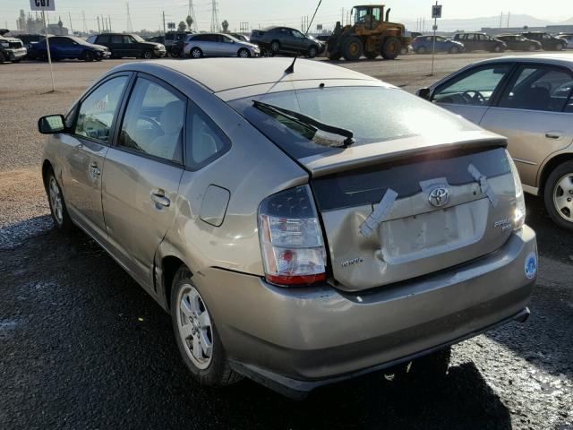 JTDKB20U340093071 - 2004 TOYOTA PRIUS GOLD photo 3