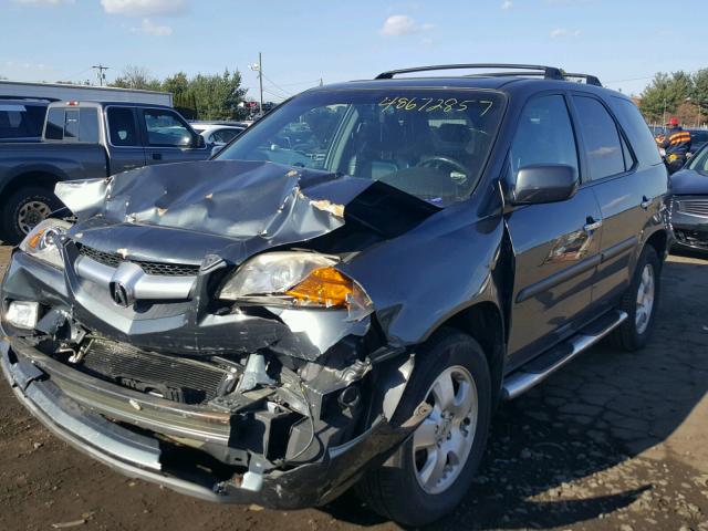 2HNYD18206H542197 - 2006 ACURA MDX BLACK photo 2