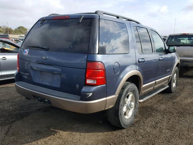 1FMZU74W02ZC58869 - 2002 FORD EXPLORER E BLUE photo 4