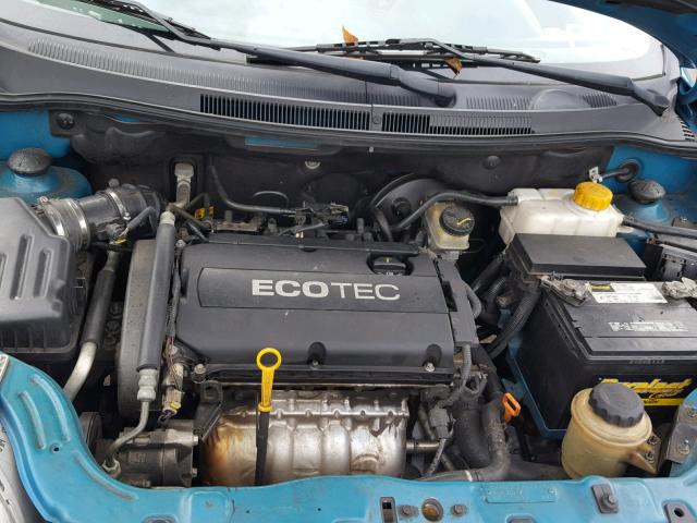 KL1TD56E49B342965 - 2009 CHEVROLET AVEO LS BLUE photo 7