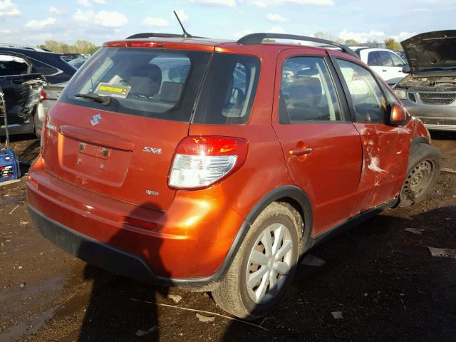 JS2YB5A3XB6301559 - 2011 SUZUKI SX4 BASE ORANGE photo 4