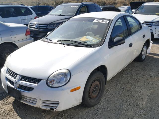 1B3ES26C35D234017 - 2005 DODGE NEON BASE WHITE photo 2