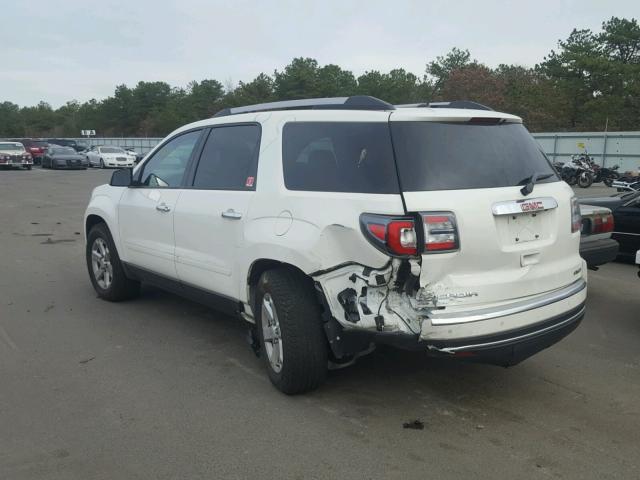 1GKKVPKD0FJ216960 - 2015 GMC ACADIA SLE WHITE photo 3