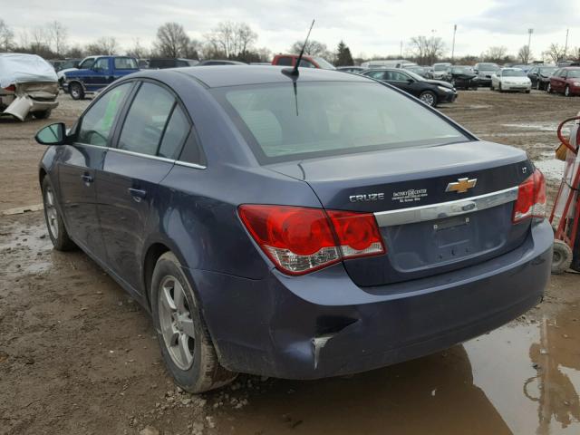 1G1PC5SB7E7355210 - 2014 CHEVROLET CRUZE LT BLUE photo 3