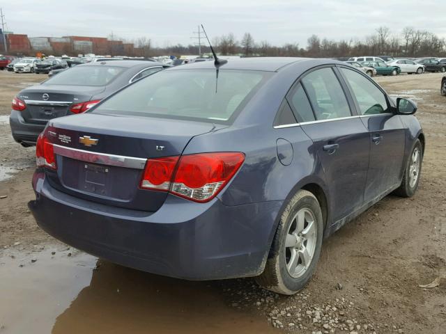 1G1PC5SB7E7355210 - 2014 CHEVROLET CRUZE LT BLUE photo 4