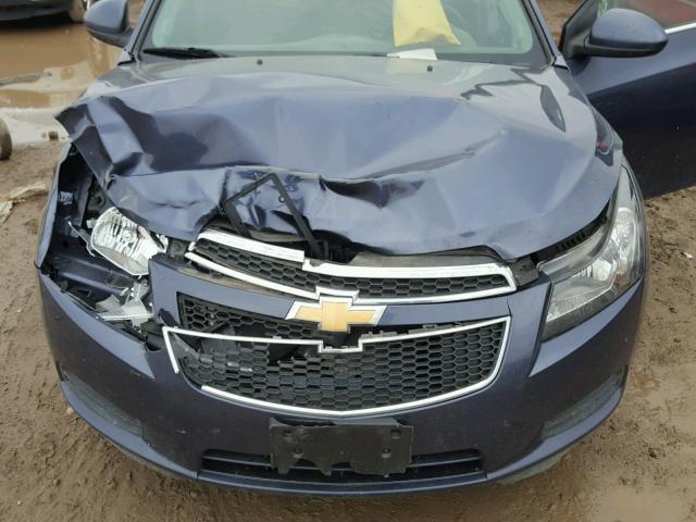 1G1PC5SB7E7355210 - 2014 CHEVROLET CRUZE LT BLUE photo 7