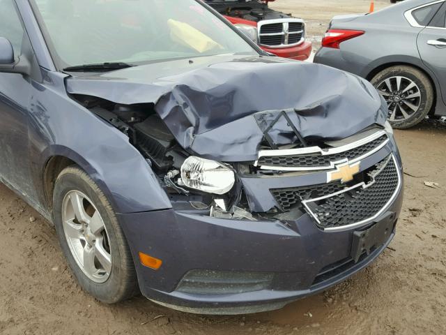 1G1PC5SB7E7355210 - 2014 CHEVROLET CRUZE LT BLUE photo 9