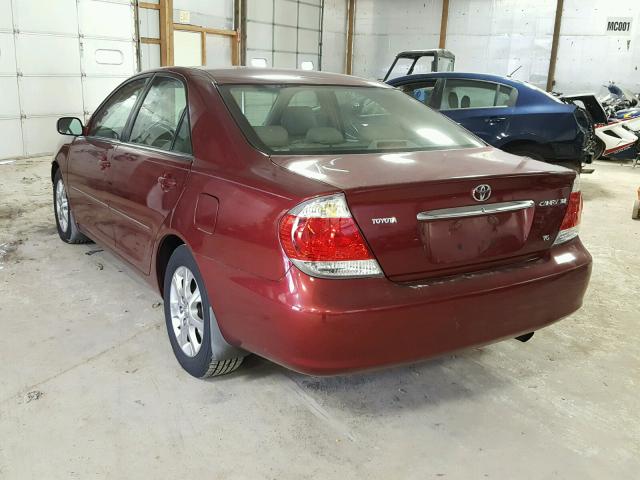 4T1BF30K26U112869 - 2006 TOYOTA CAMRY LE MAROON photo 3