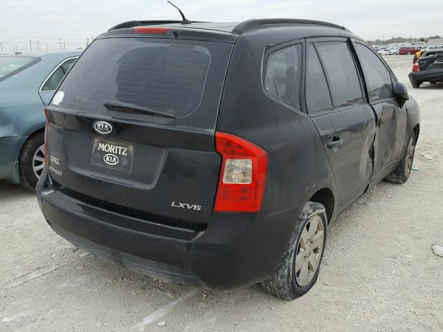 KNAFG526987133666 - 2008 KIA RONDO LX BLACK photo 4