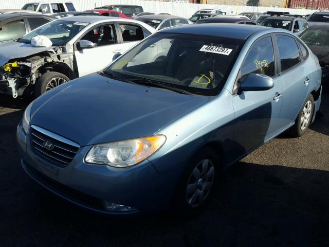 KMHDU46DX7U247693 - 2007 HYUNDAI ELANTRA GL BLUE photo 2