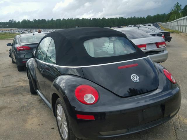 3VWRF31Y38M400829 - 2008 VOLKSWAGEN NEW BEETLE 黑色 照片 3