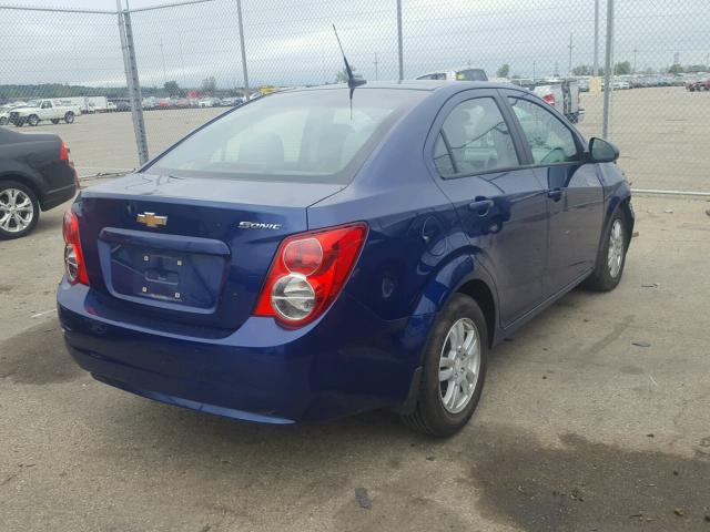 1G1JA5SH1C4216981 - 2012 CHEVROLET SONIC LS BLUE photo 4