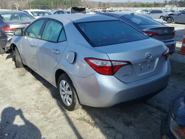 5YFBURHE8FP286339 - 2015 TOYOTA COROLLA L SILVER photo 3