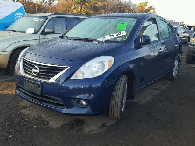 3N1CN7AP3CL927300 - 2012 NISSAN VERSA S BLUE photo 2