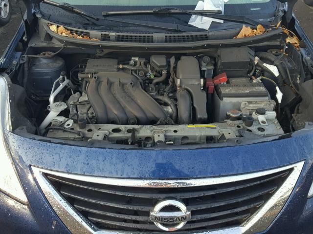 3N1CN7AP3CL927300 - 2012 NISSAN VERSA S BLUE photo 7