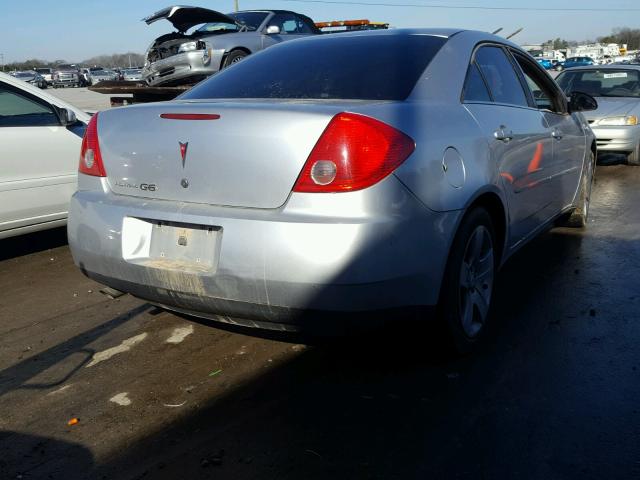 1G2ZG57B394124636 - 2009 PONTIAC G6 SILVER photo 4