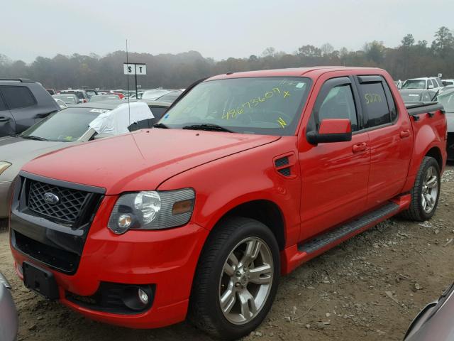 1FMEU3DE5AUF07791 - 2010 FORD EXPLORER S RED photo 2