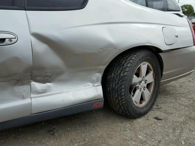 2G1WM15K569220000 - 2006 CHEVROLET MONTE CARL ვერცხლისფერი ფოტო 9