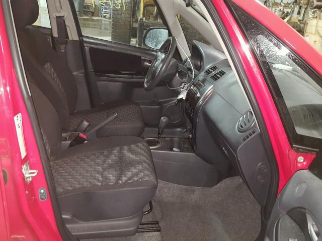 JS2YB413795100387 - 2009 SUZUKI SX4 TECHNO RED photo 5