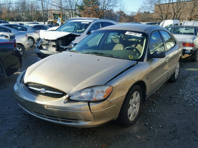 1FAFP522XYA254327 - 2000 FORD TAURUS LX BROWN photo 2