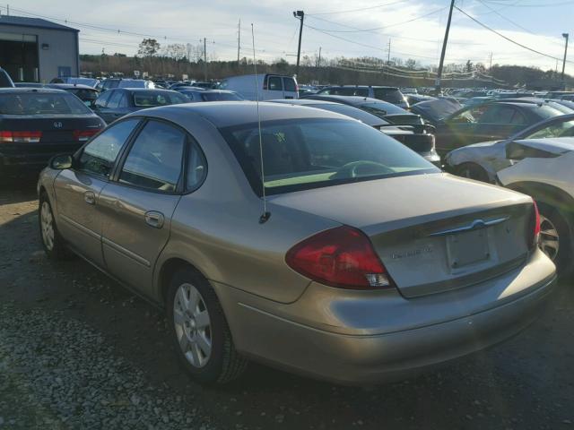 1FAFP522XYA254327 - 2000 FORD TAURUS LX BROWN photo 3