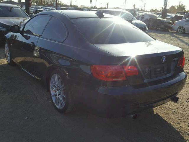 WBAKG7C56DJ437678 - 2013 BMW 335 I BLACK photo 3