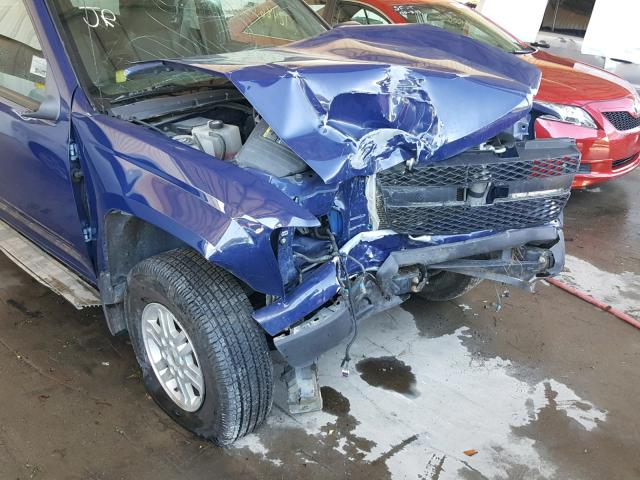 1GCKTCDE6A8128074 - 2010 CHEVROLET COLORADO L BLUE photo 9