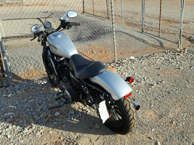 1HD4LE214FC429045 - 2015 HARLEY-DAVIDSON XL883 IRON SILVER photo 3