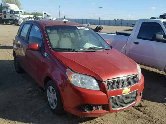 KL1TD6DE9AB051178 - 2010 CHEVROLET AVEO LS RED photo 1