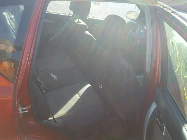 KL1TD6DE9AB051178 - 2010 CHEVROLET AVEO LS RED photo 6