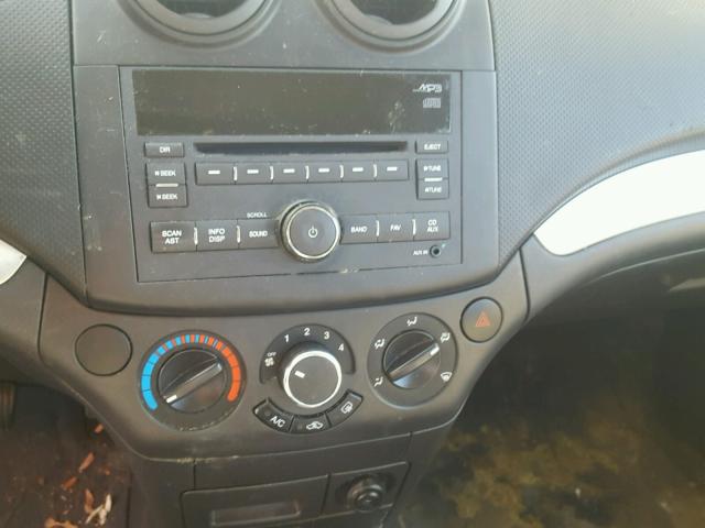 KL1TD6DE9AB051178 - 2010 CHEVROLET AVEO LS RED photo 9